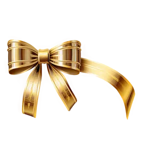 Gold Bow For Design Png Mgb63 PNG Image