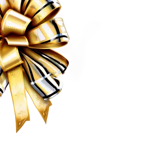 Gold Bow For Present Png Hom PNG Image