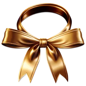 Gold Bow Top View Png Ody42 PNG Image