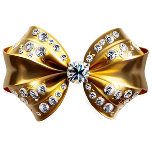 Gold Bow With Diamonds Png Jxi16 PNG Image