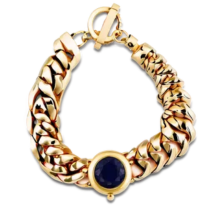 Gold Bracelet With Charms Png 06282024 PNG Image