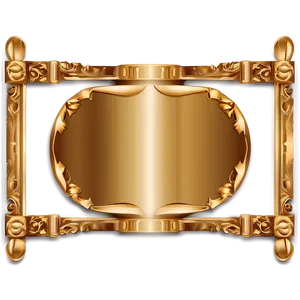 Gold Certificate Frame Png Fve PNG Image