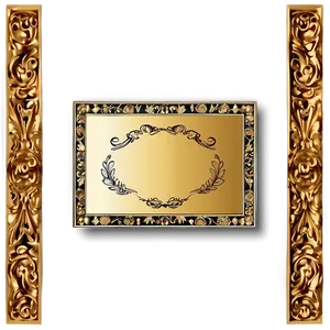 Gold Certificate Frame Png Vax PNG Image