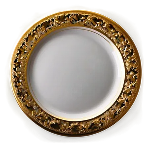 Gold Charger Plate Png Pnn PNG Image