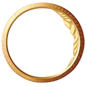 Gold Circle Frame For Invitation Png Ebu3 PNG Image