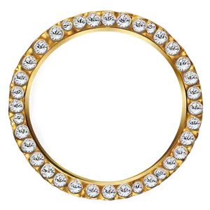 Gold Circle Frame With Diamonds Png 75 PNG Image