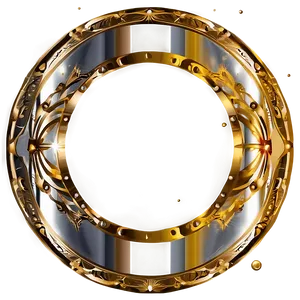 Gold Circle Frame With Stars Png Jpd10 PNG Image