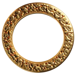 Gold Circle Photo Frame Png 06262024 PNG Image