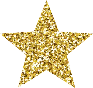 Gold Confetti Star Graphic PNG Image