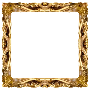 Gold Fancy Frame Png Fda PNG Image