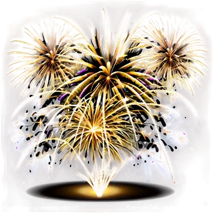 Gold Festival Fireworks Png Cev PNG Image