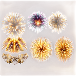 Gold Festival Fireworks Png Ece PNG Image