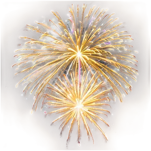 Gold Fireworks Display Png 24 PNG Image