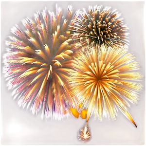 Gold Fireworks Display Png Ybo67 PNG Image