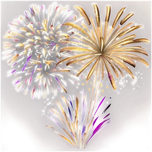 Gold Fireworks Gala Png Yqu1 PNG Image