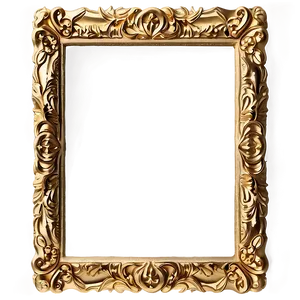 Gold Foil Frame Png 06252024 PNG Image