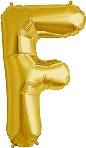 Gold Foil Number4 Balloon PNG Image