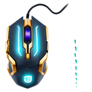 Gold Gaming Mouse Png Wbj67 PNG Image