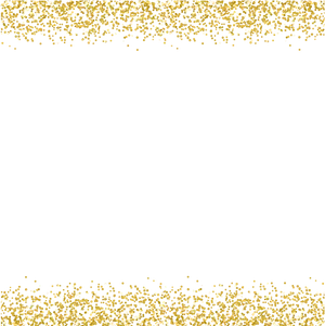 Gold Glitter Border Background PNG Image