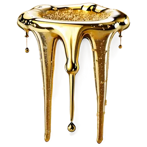 Gold Glitter Drip Png 85 PNG Image