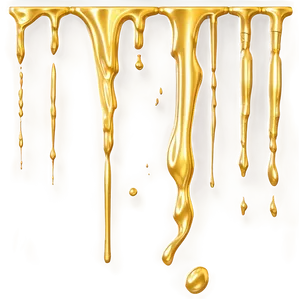 Gold Glitter Drip Silhouette Png 06282024 PNG Image