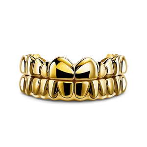 Gold Grillz As A Gift Idea Png 06282024 PNG Image