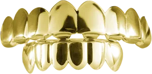 Gold Grillz Dental Fashion PNG
