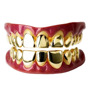 Gold Grillz For Costume Parties Png Uxb90 PNG Image