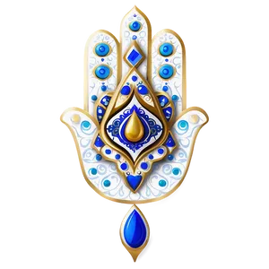 Gold Hamsa Png How14 PNG Image