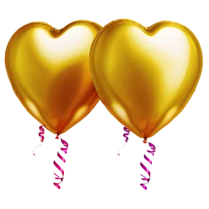 Gold Heart Balloon Png 06212024 PNG Image