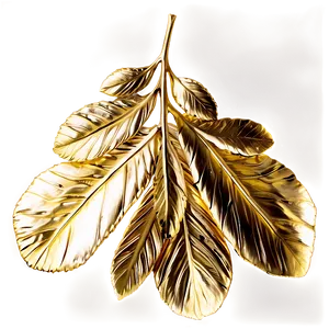 Gold Leaves A PNG Image