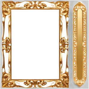 Gold Mirror Frame Png 64 PNG Image