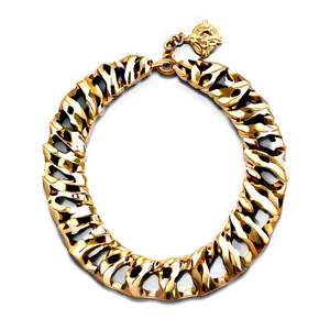 Gold Necklace B PNG Image