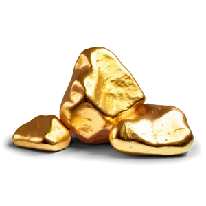 Gold Nugget D PNG Image