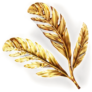 Gold Palm Leaves Png Htn PNG Image