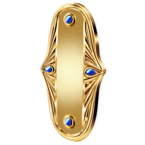 Gold Plate A PNG Image