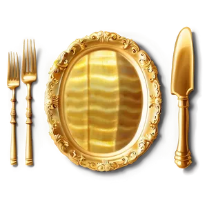 Gold Platter Png Bqd20 PNG Image