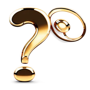 Gold Question Mark Transparent Png Sob22 PNG Image