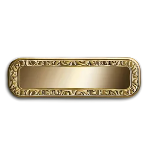 Gold Rectangle Badge Png Gmy38 PNG Image