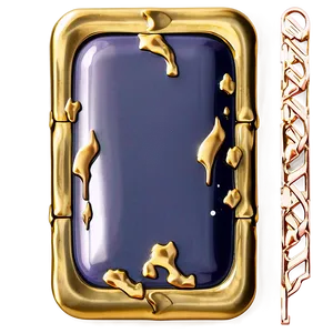 Gold Rectangle Badge Png Jag PNG Image