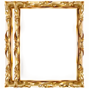 Gold Rectangular Frame Png 68 PNG Image