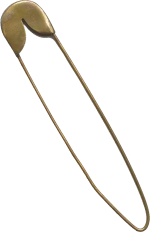 Gold Safety Pin PNG Image