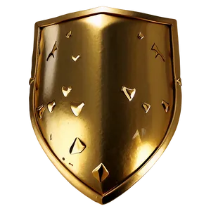 Gold Shield A PNG Image