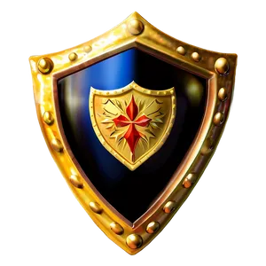 Gold Shield C PNG Image