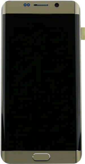 Gold Smartphone Front View.png PNG Image