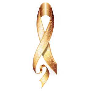 Gold Sparkle Ribbon Png 28 PNG Image