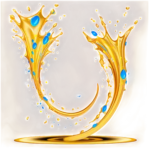 Gold Splash On Black Background Png 06282024 PNG Image