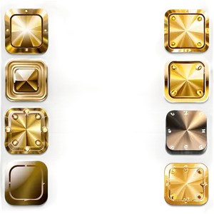 Gold Square For App Icon Design Png 06272024 PNG Image