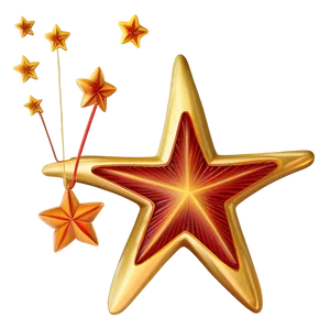 Gold Star Pattern Png Jif3 PNG Image