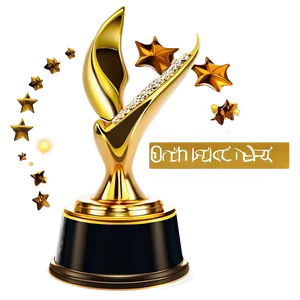 Gold Trophy Award PNG Lnj2 PNG